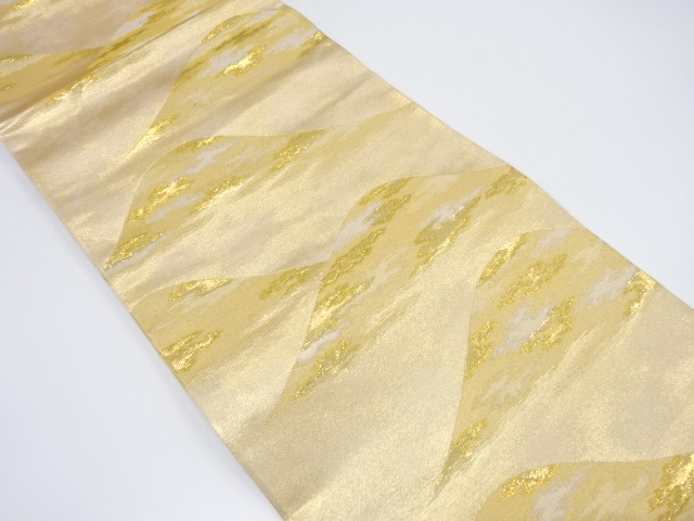 未使用品　霞に遠山模様織り出し袋帯